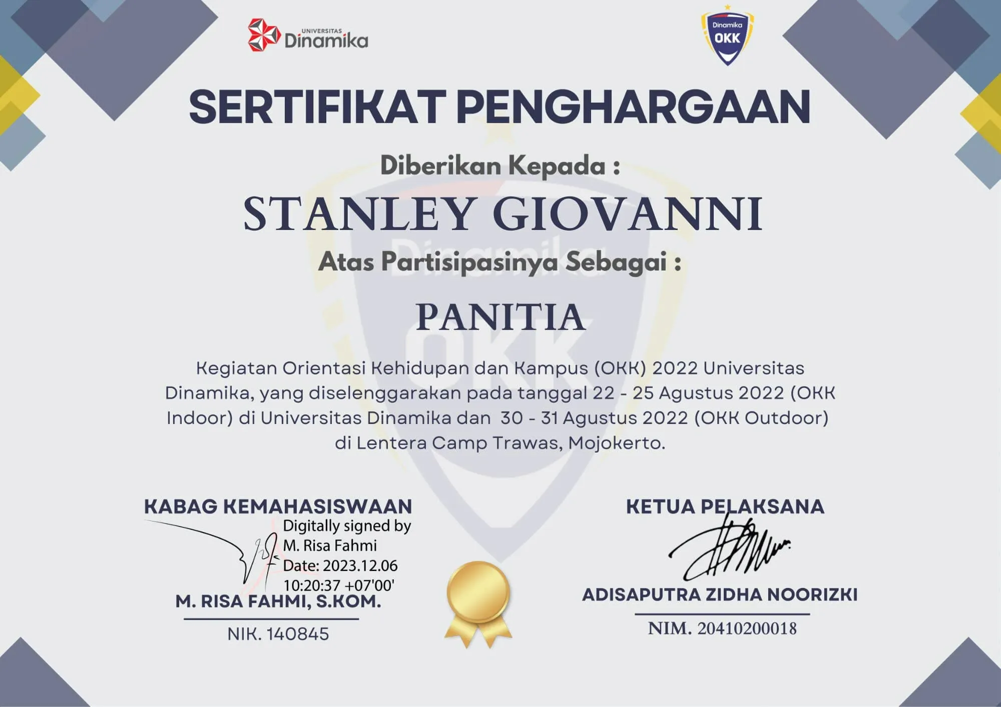 Certificate 1